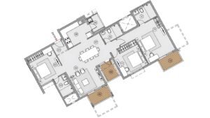 Purva Park Hills Apartment Off Kanakapura Road, Bangalore Floor Plan 3 Bhk