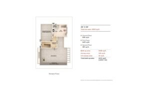 Adarsh Welkin Park Villa in Sarjapur Road, Bangalore floor plan 4 Bhk West facing villa terrace floor