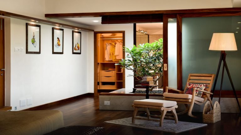 Total Environment - In That Quiet Earth Villa in Bangalore- Ample storage space in the walk-in closet