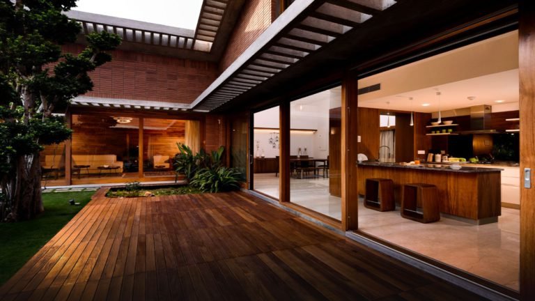 Total Environment - In That Quiet Earth Villa in Bangalore - Deck & Garden with every home