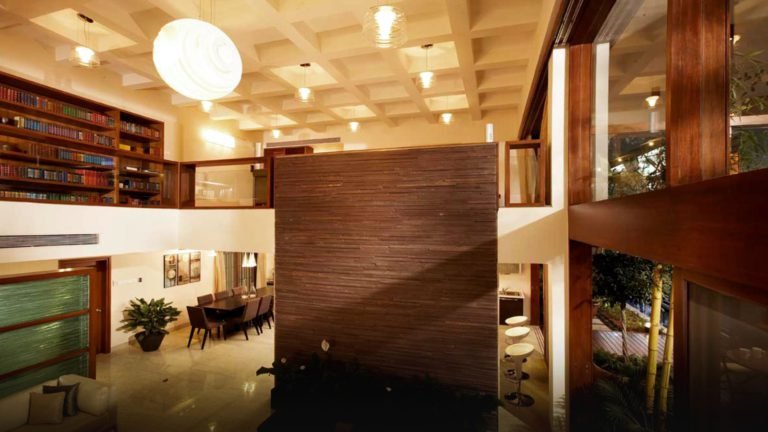 Total Environment - Windmills of Your Mind Apartment & Villa In Bangalore- Duplex - Double height coffered ceiling