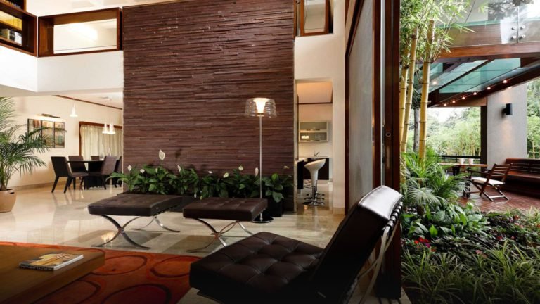 Total Environment - Windmills of Your Mind Apartment & Villa In Bangalore- Duplex - Feature wall in living room