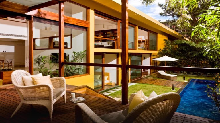 Total Environment - Windmills of Your Mind Apartment In Bangalore Villa - Garden view from all indoor spaces