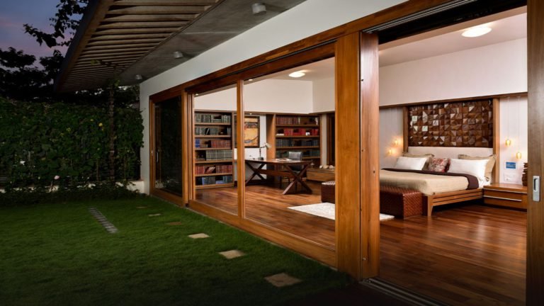 Total Environment - In That Quiet Earth Villa in Bangalore in Bangalore- Warm, rich wood tones in your personalised Master Bedroom