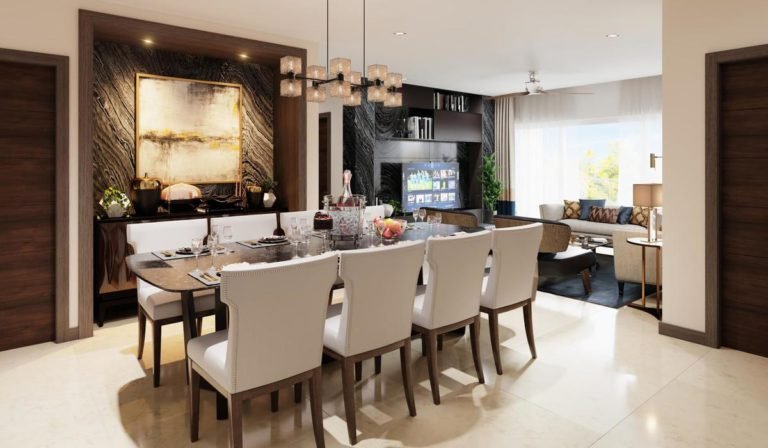 Barca at godrej MSR City apartment in North Bangalore Dining Area