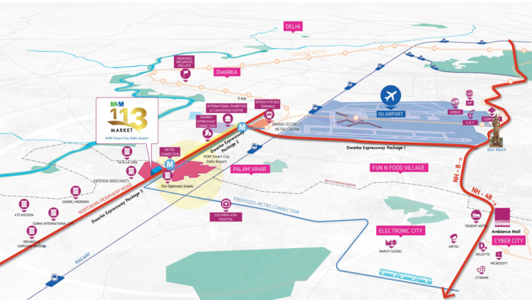 M3M-113-Market-location-map