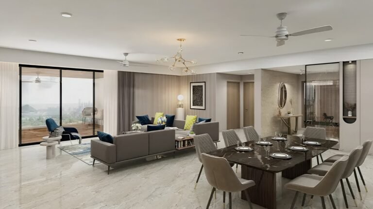 Divyasree 77 degree Apartment in Bangalore Living area