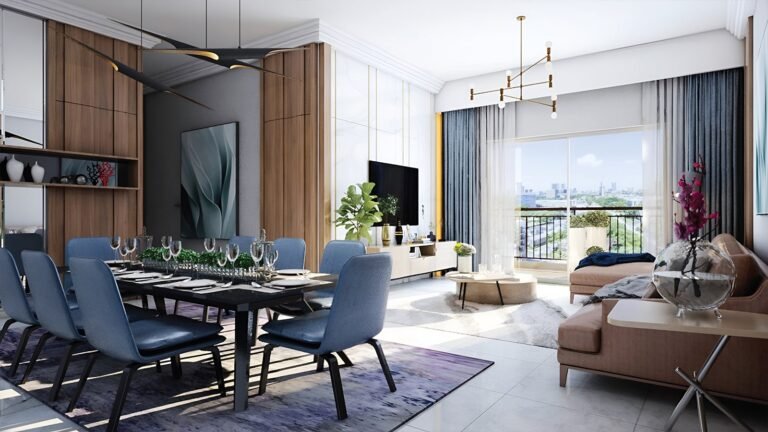 Prestige Elm Park Apartment in Bangalore dinning & living area