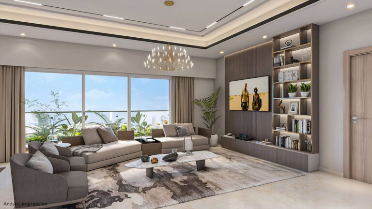 Purva Meraki Apartments in Bangalore living area secound