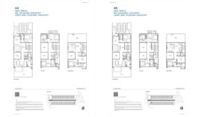 Sobha Galera Apartment & Villa in Whitefield, Bangalore Floor Plan A4 & A5 4BHK TRIPLEX