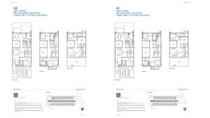 Sobha Galera Apartment & Villa in Whitefield, Bangalore floor plan A2 & A1 4 BHK Triplex