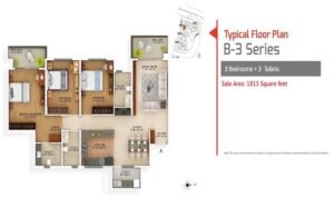 Vaswani Exquisite-B3-3-BHK-Floor-Plan