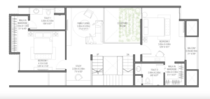 Assetz-Earth-&-Essence-Row-Houses -4-BHK-First-Floor-Plan