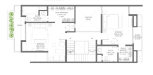 Assetz-Earth-&-Essence-Row-Houses-4-BHK-Second-Floor-Plan