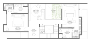Assetz-Earth-&-Essence-Row-Houses-Type-B-4-BHK-First-Floor-Plan