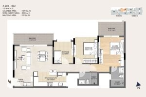 DNR-Spring-Leaf-2.5-BHK-Floor-Plan