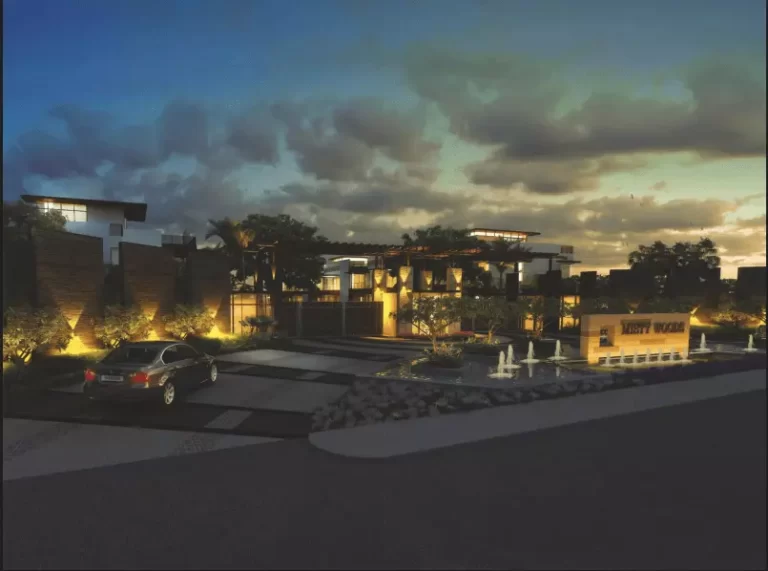 Ncc-Urban-Misty-Woods-villa in Bangalore-Night-View