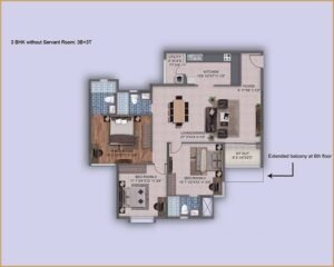 Purva-Westend-3-BHK-Floor-Plan