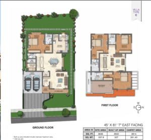 Adarsh-Wisteria-Villa-Type-C-Floor-Plan
