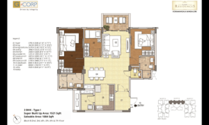 G-CORP-RESIDENCES-2.5-BHK-Floor-Plan