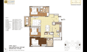 G-CORP-RESIDENCES-3-BHK-Floor-Plan