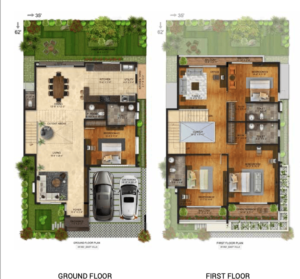 NVT Stopping by the Wood Villa in Whitefield, Bangalore -Chestnut-East-Floor-Plan