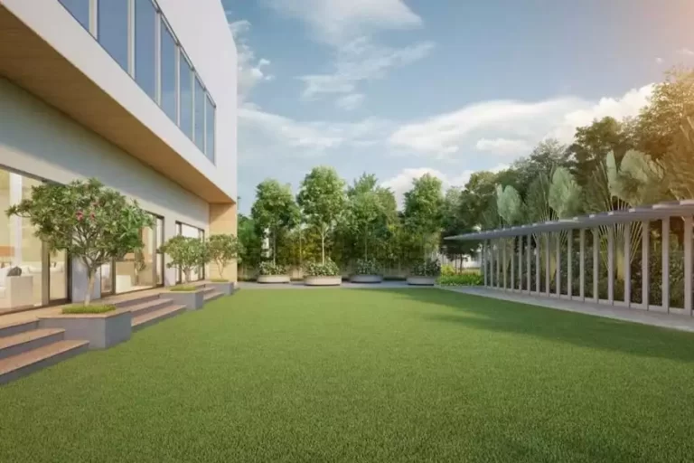 Nambiar Ellegenza Nature Villa in Bangalore Lawn-View