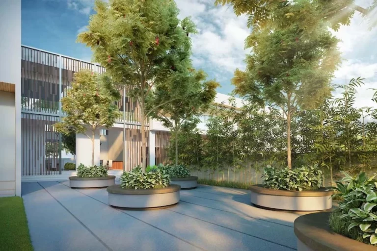 Nambiar Ellegenza Nature Villa in Bangalore Seating-Court