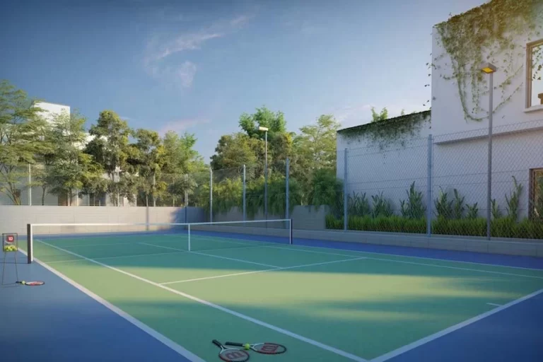 Nambiar Ellegenza Nature Villa in Bangalore Tennis-Court