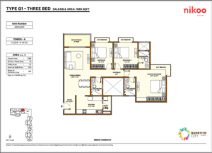 Nikoo-Homes-Three-BED-Floor-Plan