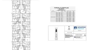 Adarsh Rosewood Apartment in Bangalore Floor Plan Block D