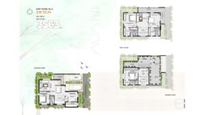 Allure Avani Villa in Kammasandra, Bangalore Floor Plan of East Facing Villa 015 to 24