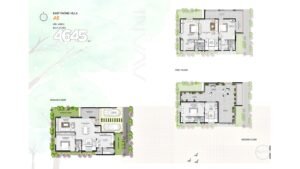 Allure Avani Villa in Kammasandra, Bangalore Floor Plan of East Facing Villa A6