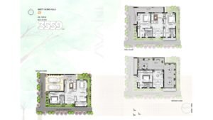 Allure Avani Villa in Kammasandra, Bangalore Floor Plan of West Facing Villa 01