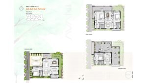 Allure Avani Villa in Kammasandra, Bangalore Floor Plan of West Facing Villa D2, E2, G2, H2 & I2