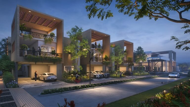 Allure Avani Villa in Kammasandra, Bangalore Night View
