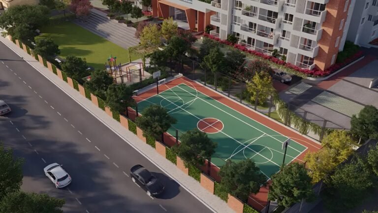 Brigade Laguna Apartment in Hebbal North Bangalore Basketball court