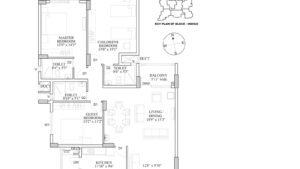 HM Indigo Apartment in JP Nagar Bangalore Floor Plan 3 Bhk 1846 sq.ft