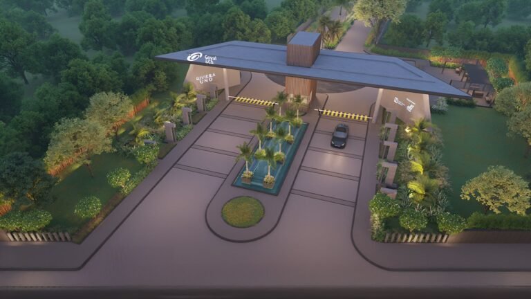 Riviera UNO Row Villa in Whitefield Bangalore Ariel view