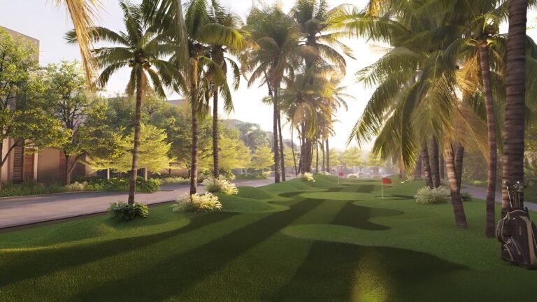 Riviera UNO Row Villa in Whitefield Bangalore Mini Golf Back View