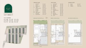 Riviera UNO Row Villa in Whitefield Bangalore Sol Villa Floor Plan