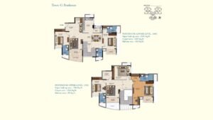 Sattva Aquavista Apartment in Bannerghatta Road Bangalore Floor Plan Penthouse Lower 2051 & 1904 sq.ft Level Tower C