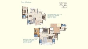 Sattva Aquavista Apartment in Bannerghatta Road Bangalore Floor Plan Penthouse Lower Level Tower B