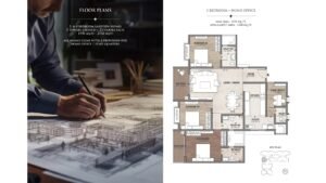 Vaswani Starlight Apartment in Whitefield Bangalore Floor Plan 3 BHK + Office Space