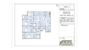 L&T Elara Celestia Apartment in Off Bellary Road Floor Plan Tower 2- 1st to 11th