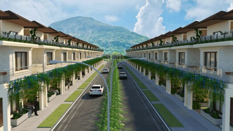 Triton Humming Valley Villa Near Nandi Hills Bangalore pathway