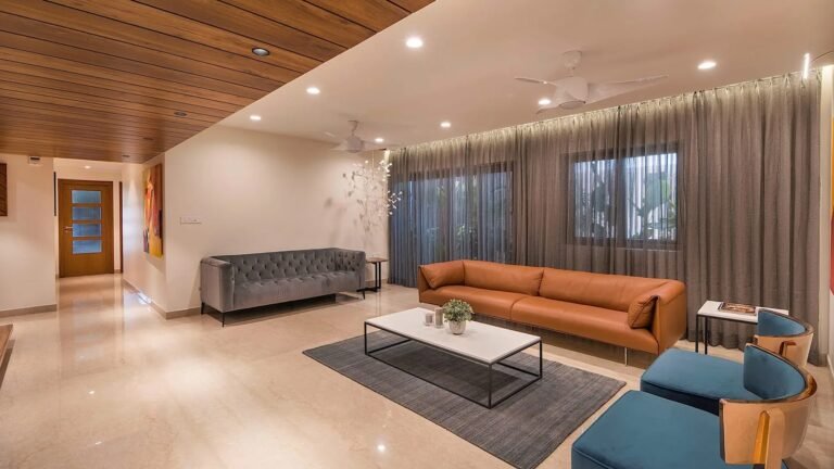 White Lotus Tamara Apartment in Defence Colony, Indiranagar, Bengaluru Living Area