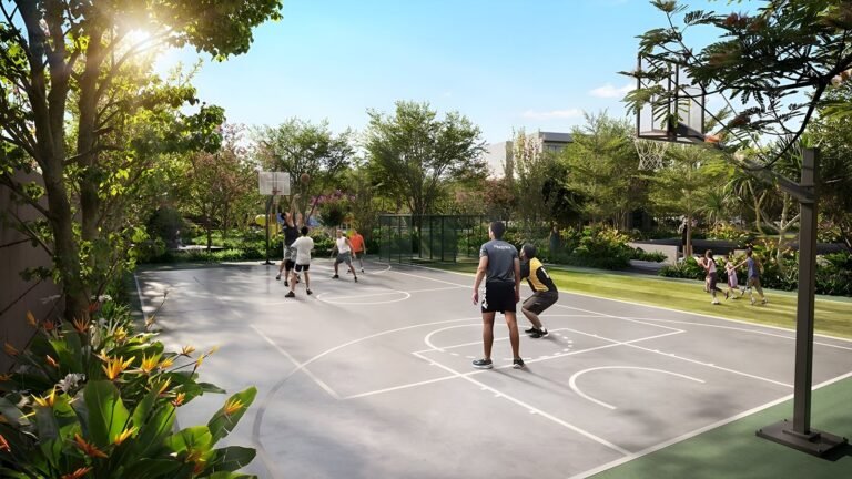 42 Estate & SPD Between The Greens villa in whitefield bangalore basketball court