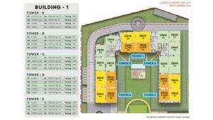 Barce at Godrej MSR City Apartment in North Bangalore Tower Plan Building-1