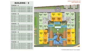 Barce at Godrej MSR City Apartment in North Bangalore Tower Plan Building-2